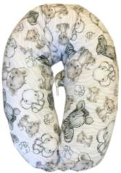  Baba-mama pamut szoptatós párna - Bézs szafari állatok