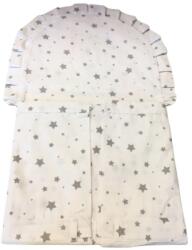  Hagyományos pólyahuzat 132×32 cm - Szürke/fehér csillagos