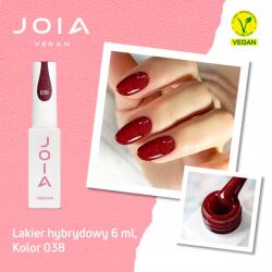 JOIA vegan Hibrid körömlakk Joia vegan 038 Piros csillámos 6 ml
