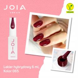 JOIA vegan Hibrid körömlakk Joia vegan 065 Piros, csillámos 6 ml