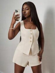 Shein Bézs Lenvászon Adalék Szett (0XL) (604781)