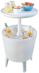 Keter Megvilágított Cool Bar műanyag kerti bár asztal fehér (231366)