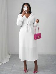 Shein Fehér Kötött MIDI Ruha (1XL) (606475)