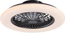 Rábalux Dalfon 2 fekete-fehér LED mennyezeti ventilátoros lámpa (RAB-71329) LED 1 izzós IP20