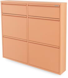 Spinder Design Lazacszínű fém billenő ajtós cipőtartó 98x86x15 cm Billy - Spinder Design