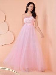 Shein Rózsaszín Tüll Maxi Ruha (s) (606058)