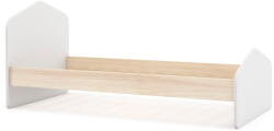 Marckeric Fehér-natúr színű gyerekágy borovi fenyő dekorral 90x190 cm Estefania - Marckeric