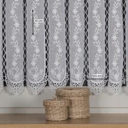 Markizeta Mg Irigység 15589 batiszt Fehér hímzés gipiura 200x60cm kész ár! (15589)