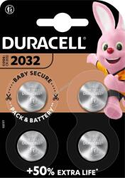 Duracell CR2032 gombelem 3V 4db/csomag Li