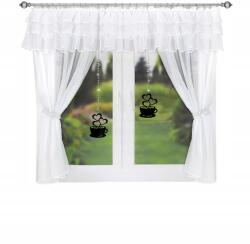 Xzhome Függöny Dekorációs Szett Áttört Medálokkal Elegáns Dekoráció (508)