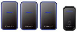 Simplit 3x Vezeték nélküli ajtócsengő A6-os adó (Simplit Dzwonek bezprzewodowy A6 3x Odbiornik)