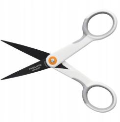 Fiskars MicroTip Titanium" olló, fehér, univerzális, tapadásmentes bevonattal, 13 cm