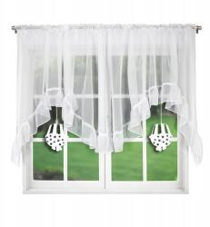 Świat firan Függöny Fátyol Áttört Muffin Medálokkal Elegáns Dekoráció 400x140 (innahtr43)