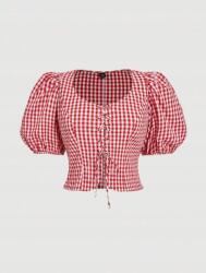 Shein Kétszínű Kockás Felső (0XL) (608237)