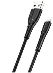 USAMS U35 Lightning kábel 2A Gyors töltés 1m SJ364USB01 (US-SJ364) fekete (SJ364USB01)