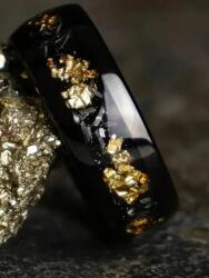 Shein Fekete Díszített Karikagyűrű (608723)