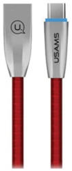 USAMS Braided U-Light USB-C kábel 1.2m TCZSUSB04 (US-SJ184) piros (TCZSUSB04)