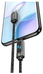 USAMS USB-C to USB-C kábel 100W, 1.2m cink ötvözet, gyors töltést támogató adatkábel Meteor Series SJ744USB0 (SJ744USB01)