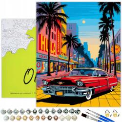 Oh Art! Festés Számok Alapján Autó Festmények Számok szerint OhArt kerettel (Malowanie po numerach Miasto 40x50 Oh Art)