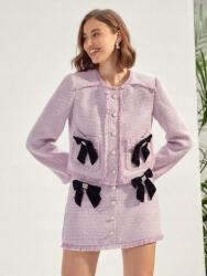 Shein Rózsaszín Tweed Blézer (M) (605719)