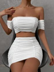 Shein Fehér Fodros Szett (M) (606422)