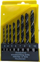 Fieromania Set de burghie 3-10 mm, 8 bucati, negru Burghiu