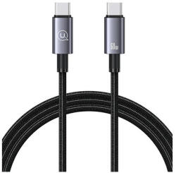 USAMS kábel USB-C to USB-C 60W 1.2m Fast Charging steel/tarnish SJ661USB01 (US-SJ661) (SJ661USB01)