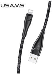 USAMS Braided U41 Lightning kábel 1m 2A SJ391USB01 (US-SJ391) Fast Charge fekete (SJ391USB01)