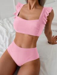 Shein Rózsaszín Fürdőruha Felső Bugyi (M) (607786)