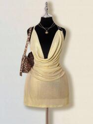Shein Arany Nyitott Hátú Ruha (s) (608563)