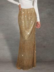 Forever 21 Bézs Flitteres Maxi Szoknya (L) (607902)