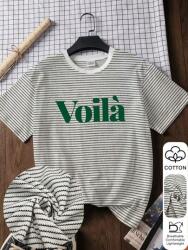 Shein Fehér Nyomott Mintás Póló (XL) (605532)