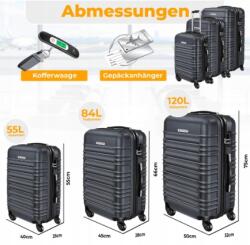 KESSER Kemény héjjal ellátott bőröndök 3 részes szett Kesser (2278638003)