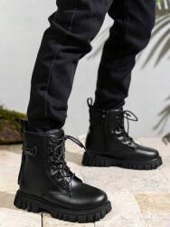Shein Fekete Cipzáras Bakancs (29) (608683)