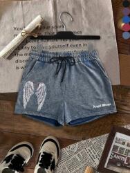 Shein Kék Nyomott Mintás Melegítőnadrág (XL) (606240)