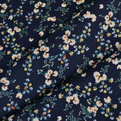 Takoy Popelín pamut anyag Mimi sötétkék