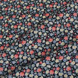 Takoy Popelín pamut anyag Kika fekete