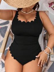 Shein Fekete Bordázott Monokini (2XL) (605883)