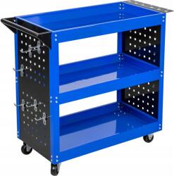 SilverTools műhelykocsi 3 polc 100 kg kampók szerszámos szekrény (S11631)