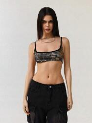 Shein Mintás Rövid Nyitott Hátú Felső (XL) (607226)