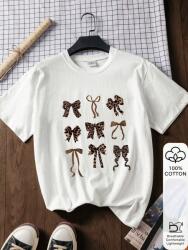 Shein Pamut Póló Nyomott Mintával (L) (605558)