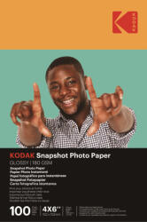 Kodak Snapshot fotópapír, fényes, A6, 10x15cm, 180g, 100db