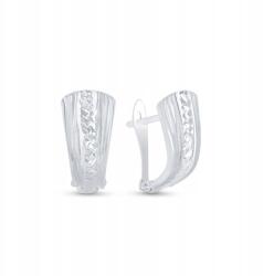  Fehérarany fülbevaló matt felülettel - allegro - 83 150 Ft