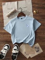 Shein Kék Rövid Ujjú Póló (7L) (607973)