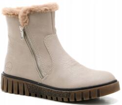 Rieker Y3481-60 bokacsizma, világos Bézs , szigetelt, 2 cipzárral, 39-es méret (Y3481-60)