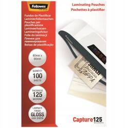Fellowes Lamináló fólia, fényes, 125 mikron, 60x90 mm, Fellowes (5397402)