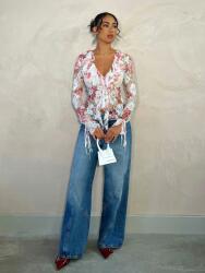 Shein Áttetsző Virágos Felső (xs) (605807)