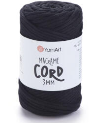 YARNART Macrame Cord 3 mm - Fekete