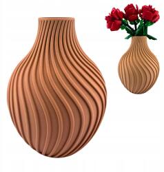 3D Forge Vela - Bézs virágváza, Lego Icons Botanicals, szárított kompozíciók (3DF-VELA-LT)