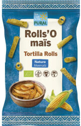 Pural Tortilla rolls bio din porumb cu sare de mare, fara gluten, 125 g